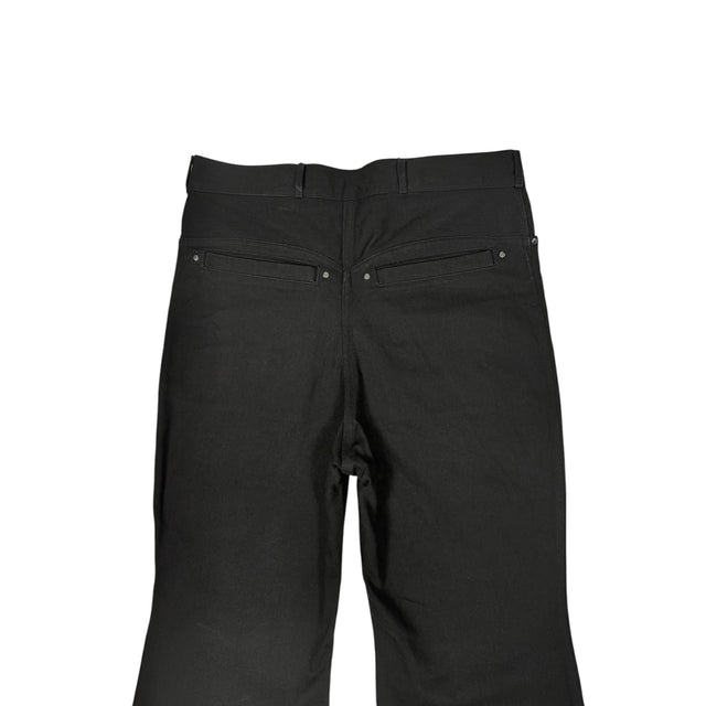 Black 'UNIFORM' Flared Denim