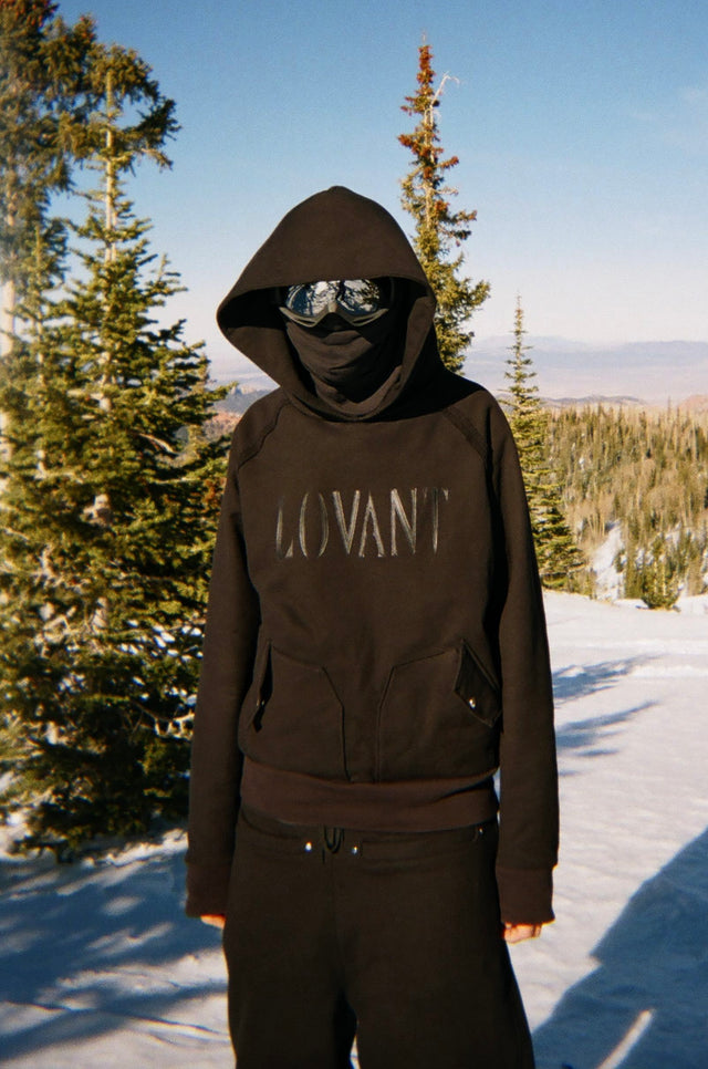 Black "LOVANT" Raglan Hoodie