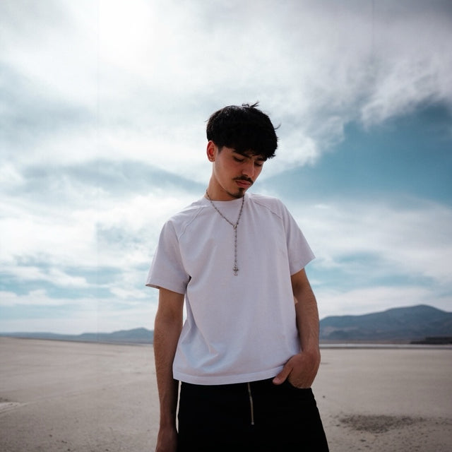 White Raglan 'UNIFORM' Tee