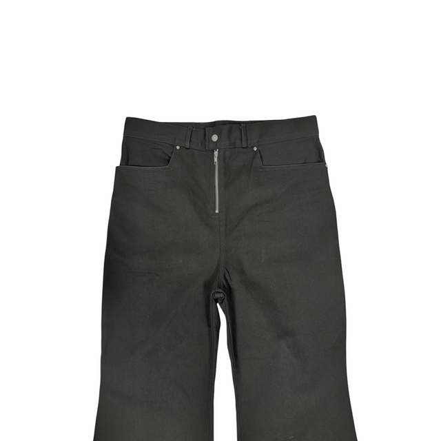 Black 'UNIFORM' Wide Leg Denim