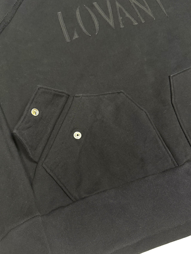 Black "LOVANT" Raglan Hoodie