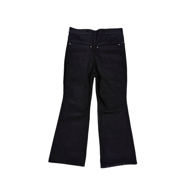 Black 'UNIFORM' Flared Denim