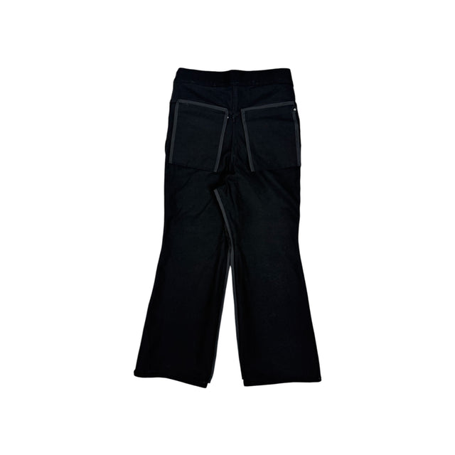 Black 'UNIFORM' Flared Denim