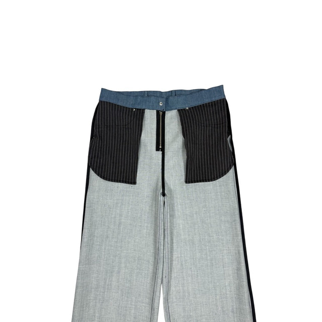 Blue 'UNIFORM' Wide Leg Denim