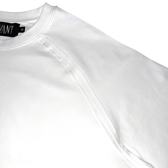 White Raglan 'UNIFORM' Tee