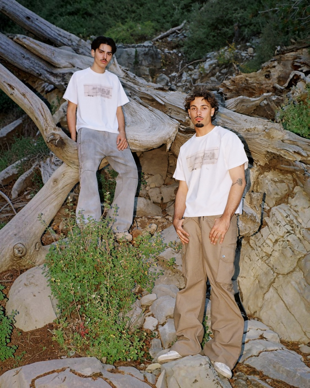 White Raglan 'SUTURE' Tee
