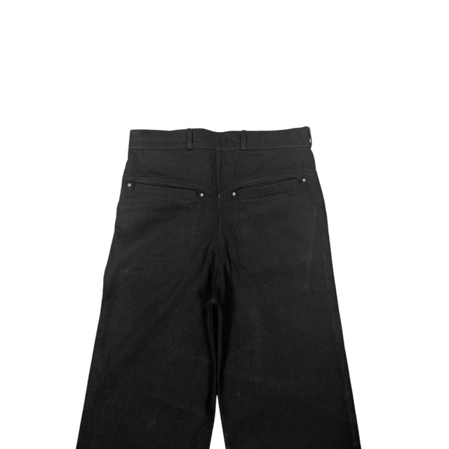 Black 'UNIFORM' Wide Leg Denim