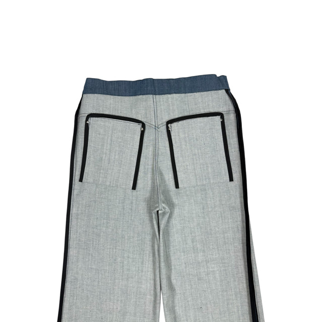 Blue 'UNIFORM' Wide Leg Denim