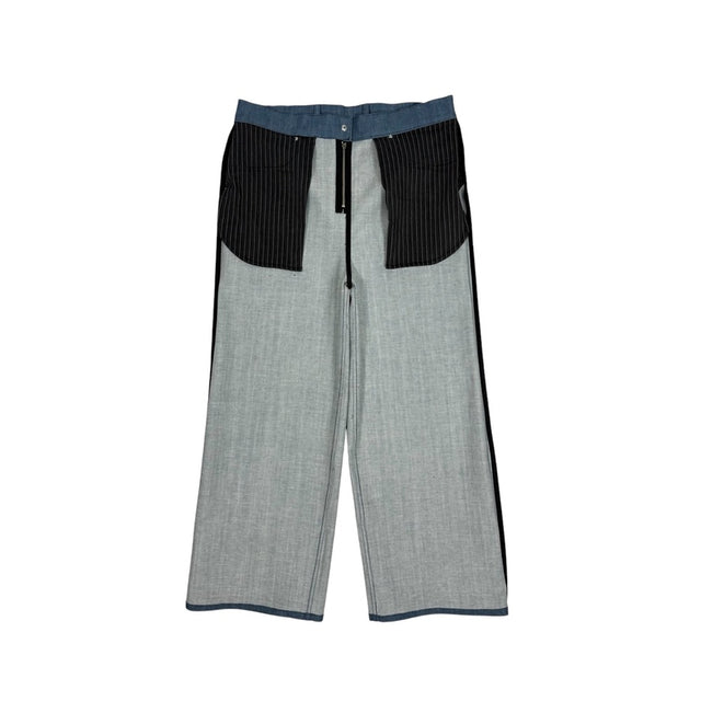Blue 'UNIFORM' Wide Leg Denim