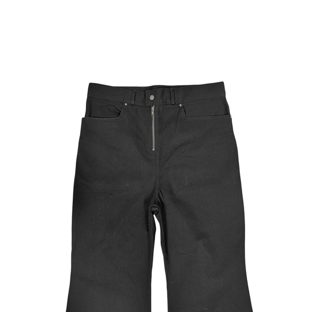 Black 'UNIFORM' Flared Denim