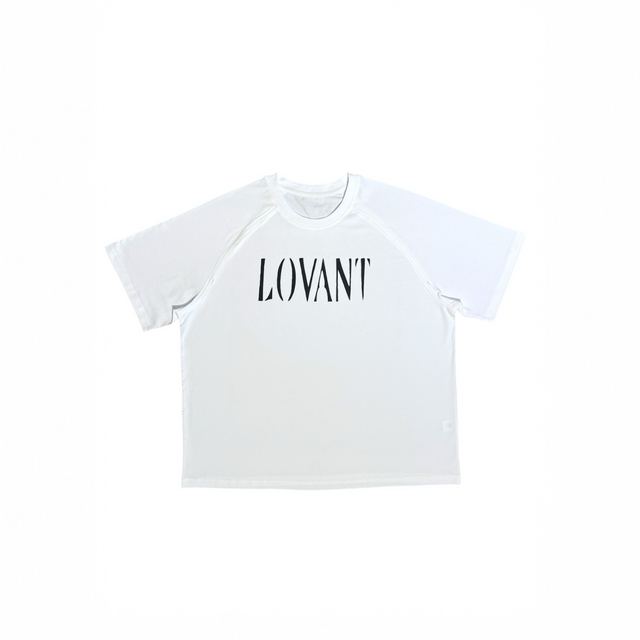 White Raglan 'LOVANT' Tee